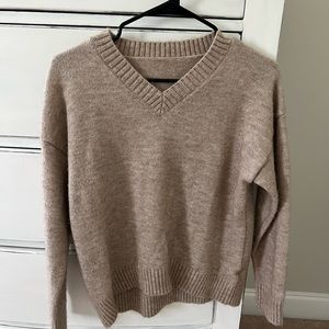Tan Oversized Sweater